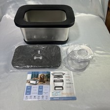 7 Liter / 1.8 Gallon Large Capacity Stainless Steel Dog Water Bowl - Spill Free 