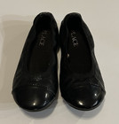 The Children's Place Girls Black Quilted Ballet Flats Slip-On Round Toe US 11 — photo 1
