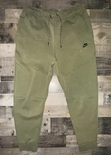 Nike Tech Fleece Pants Joggers Rough Olive Green Black CU4495-326 XL Men's NWOT