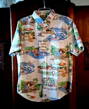 Reyn Spooner Men's "SOUTH PARK MAHALO" WHITE NWT TAILORED FIT FBF Shirt Sizes