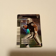 2002 NFL Showdown Tim Brown # 313 Holofoil HOF