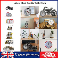 Alarm Clocks Bedside Ticking Table Clock With Analog Display Desk Clock