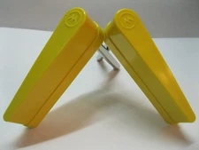 Williams Pinball Yellow Flipper Bat w/ Williams Machine Logo NEW Set of 2 