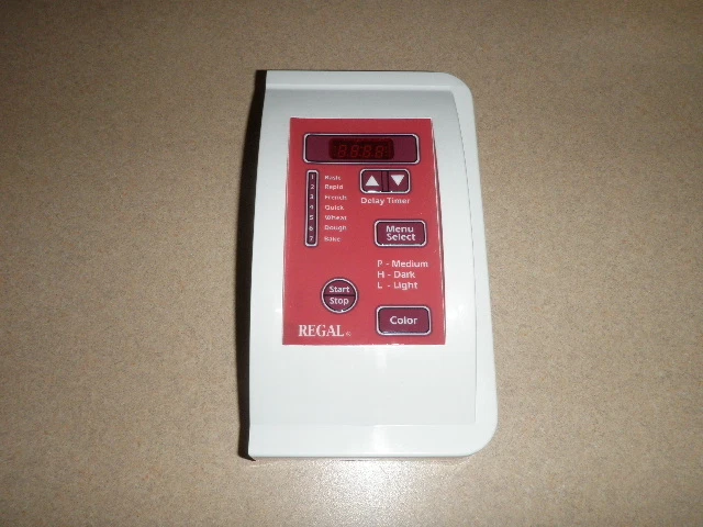 Regal Kitchen Pro Bread Maker Machine Control Panel K6726