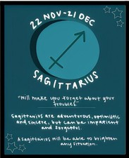 Sagittarius Will Make You Forget Your Troubles Zodiac Sign Celestial -MAGNET