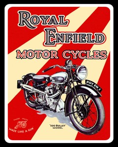 royal enfield metal toy bike