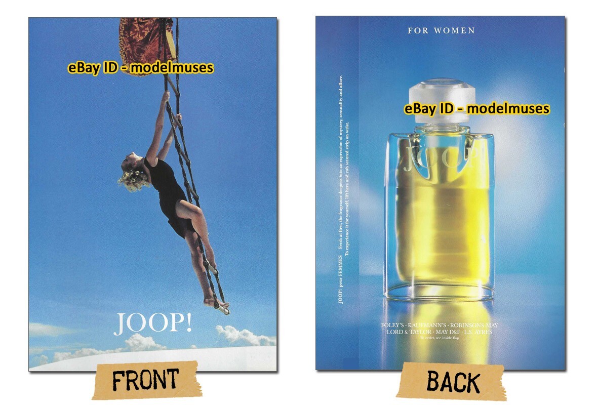 vintage JOOP! Women's Fragrances 2-Page Magazine PRINT AD 1993