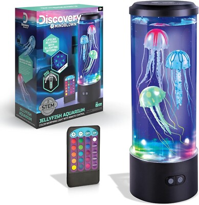 NEU Discovery #Mindblown Jellyfish Aquarium Color-Morphing Lampe mit Fernbedienung   