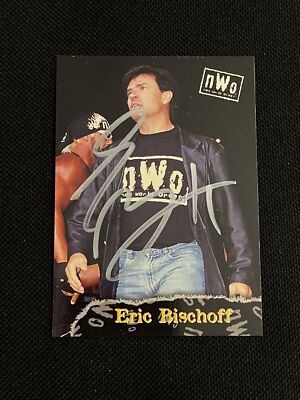 ERIC BISCHOFF 1998 TOPPS WCW/NWO WRESTLING SIGNED AUTOGRAPHED CARD