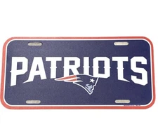 New England Patriots License Plate Standard Size