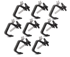8 Pack of CHAUVET DJ CLP-03 Light-Duty C-Clamp for 1-2" Truss