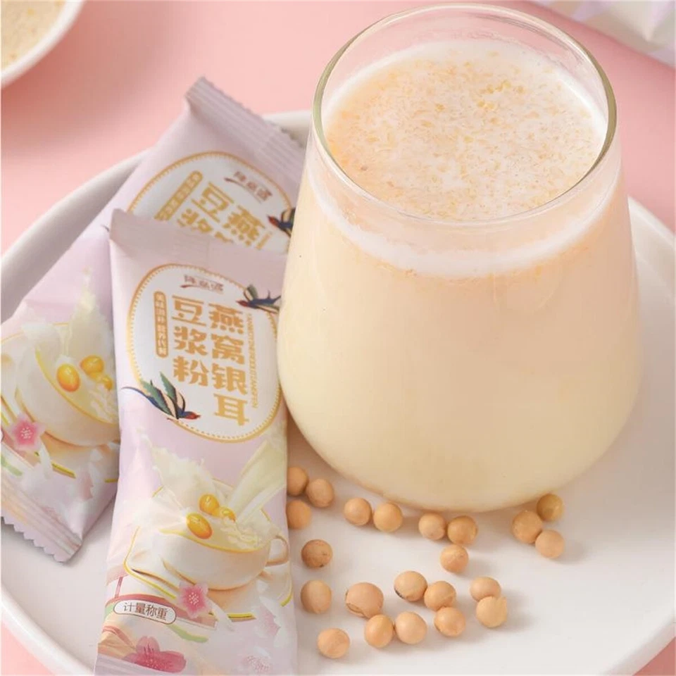 200G Long Jiasheng Bird's nest and tremella soybean milk powder 隆嘉盛燕窝银耳豆浆粉 Foto 3 de 4