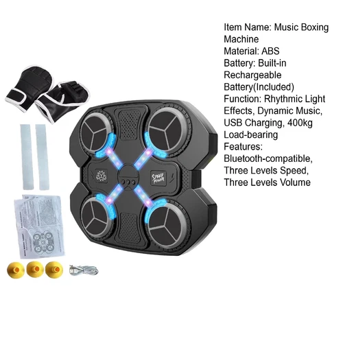 2025 Smart Music Boxmaschine für Kinder Trainingsmodi mit Boxhandschuhen - Bild 13 von 14