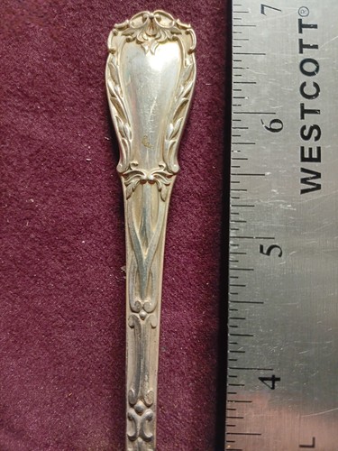 Sterling S.  Kirk & Son quadrille  SALAD FORK 6 3/4" 51 grams  No Monogram - Picture 2 of 4