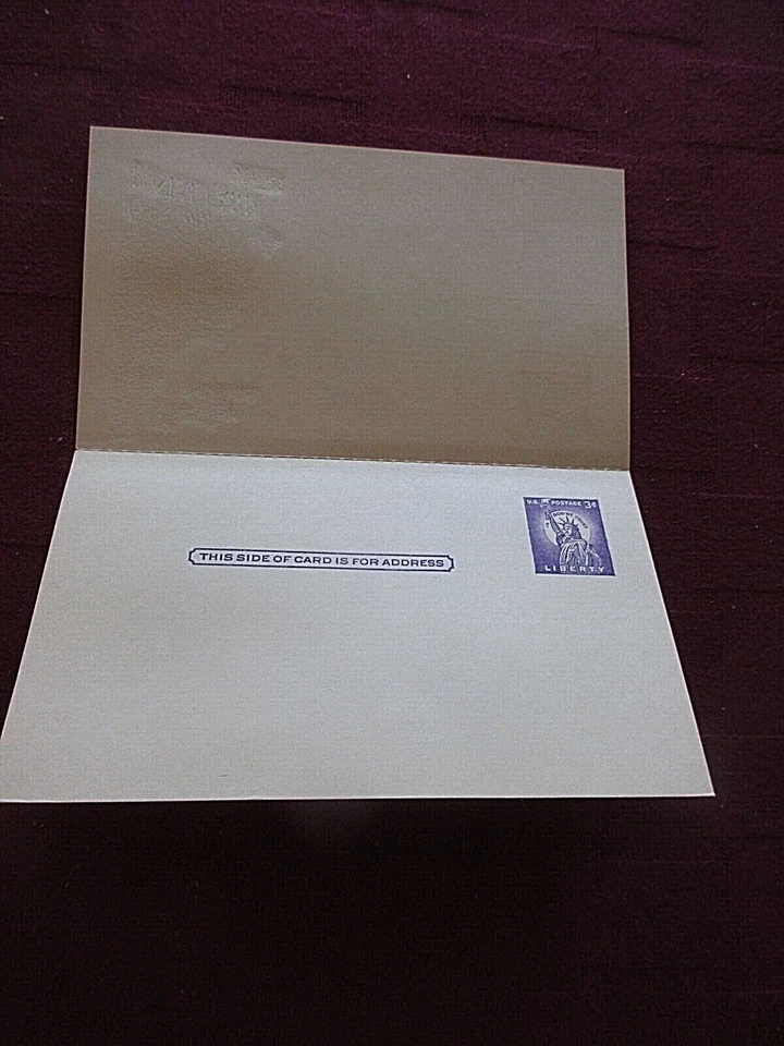 UY17- 2 piece 1958 Blank 6c REPLY CARD* FDC  7/31/58* Boise ID* - Image 2 of 4