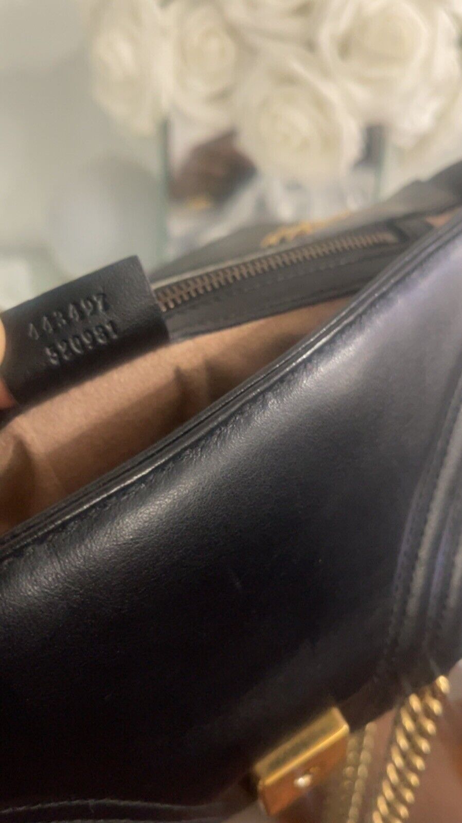 $2,550 Authentic Gucci Small Marmont  Black  MAKE… - image 9