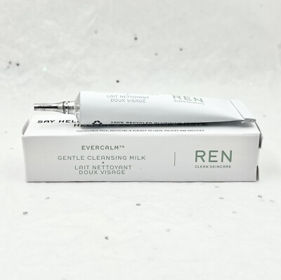 REN Clean Skincare Evercalm Gentle Cleansing Milk .16oz/5ml Trial Size