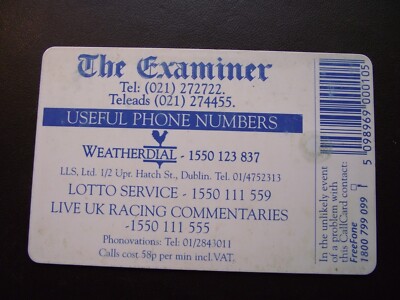 Irish Examiner Irish Greyhound Racing IRISH CALLCARD/PHONECARD