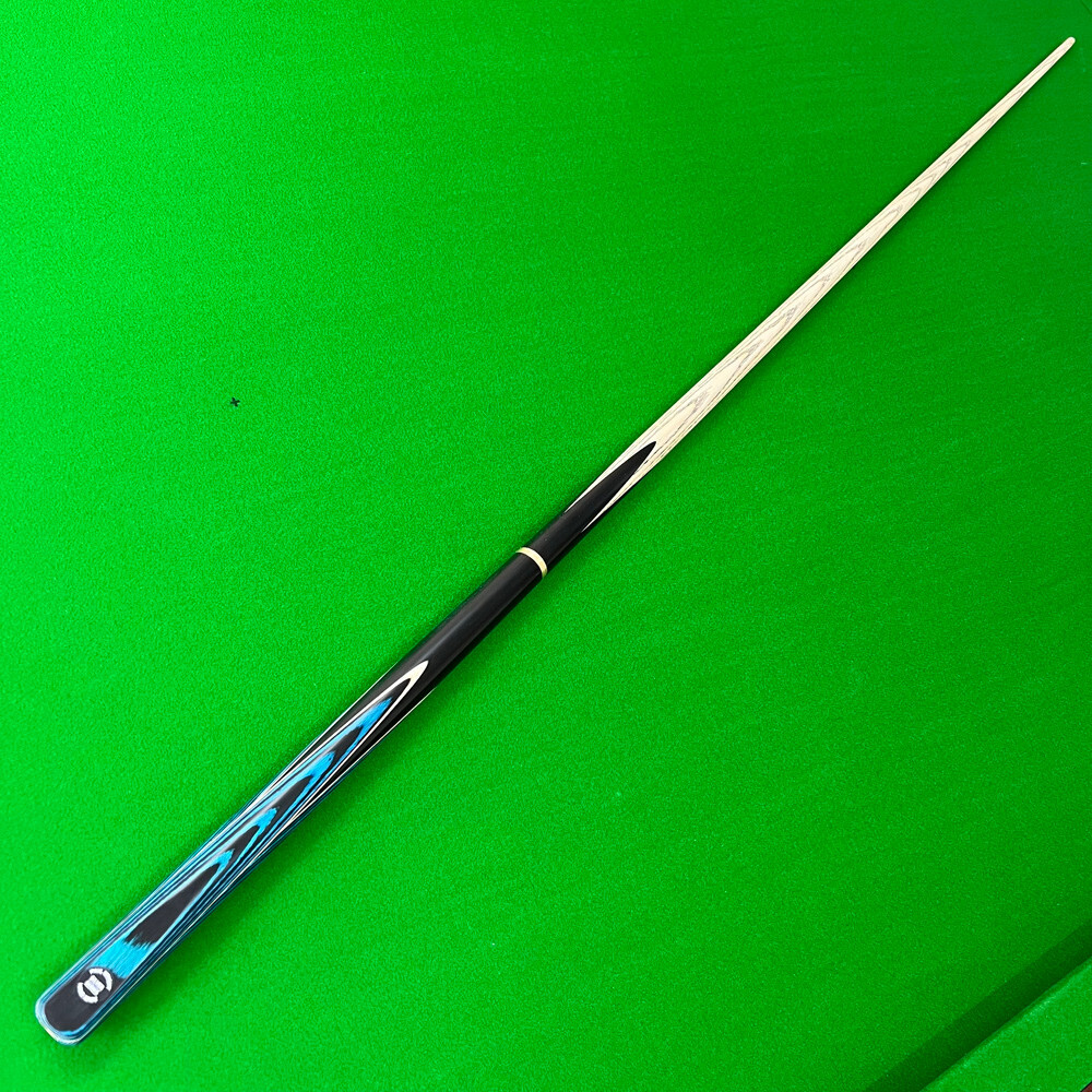 Cuephoria Snooker Pool Cue 9.5mm Tip, Blue Crush Design, Ash Shaft