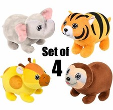 Set Of 4 8'' Adorable Bubble Pet Plush Assortment Soft stuffed Animal Toy