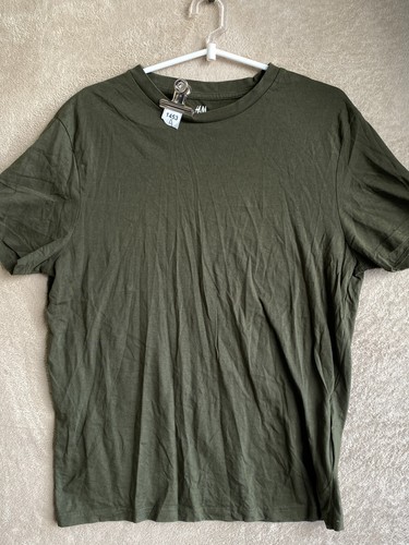 H&M Casual T-Shirts Top Size M Mens Dark Green Short Sleeve - 第 1/12 張圖片