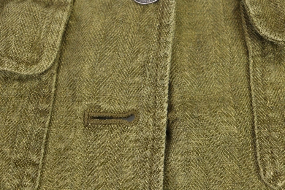 Chaqueta Blazer Lauren Ralph Lauren Verde Denim Recortada Talla 4P Foto 3 de 4