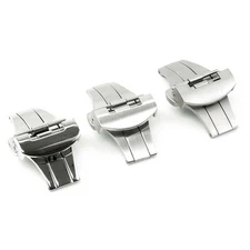 StrapsCo Stainless Steel Deployment Clasp Watch Band Strap Buckle
