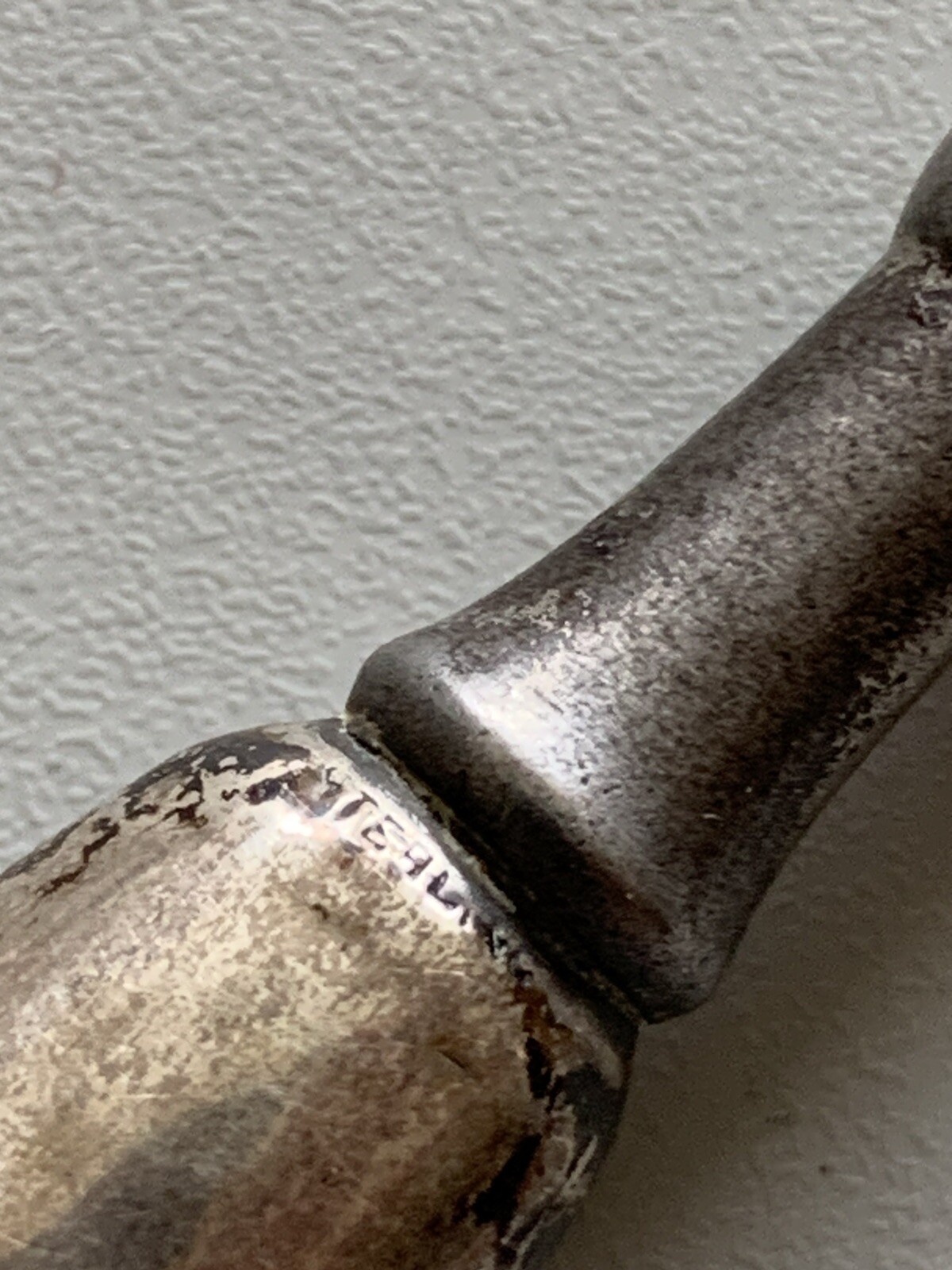 Sterling Handled Ladies Button Hook Hammered Fini… - image 4