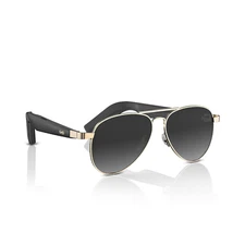 Bluetooth Smart Glasses Classic Aviator Sunglasses AI Translation with Speakers