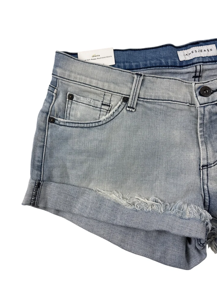 NUEVO Pantalones Cortos James Jeans Para Mujer Charlie Sueltos Boyfriend Denim Jean Dobladillo Enrollado 30 Foto 3 de 4