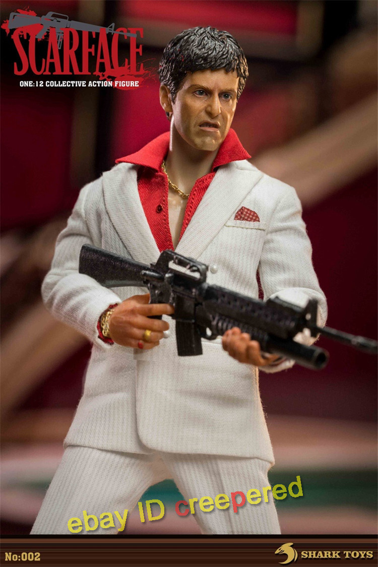 SHARK TOYS Scarface Al Pacino 1/12 Action Figures 6'' Collectible