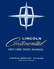 1967 1968 Lincoln Continental Shop Service Repair Manual