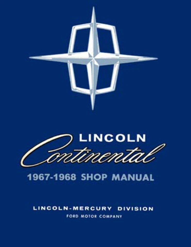 1967 1968 Lincoln Continental Shop Service Repair Manual
