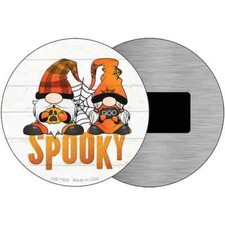 Spooky Gnomes 3.5" Magnet Plaque Fridge Refrigerator Kitchen Home Wall Door