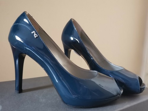 Scarpe con tacco NeroGiardini - Pelle BLU NOTTE - N. 35 - MADE IN ITALY |  eBay