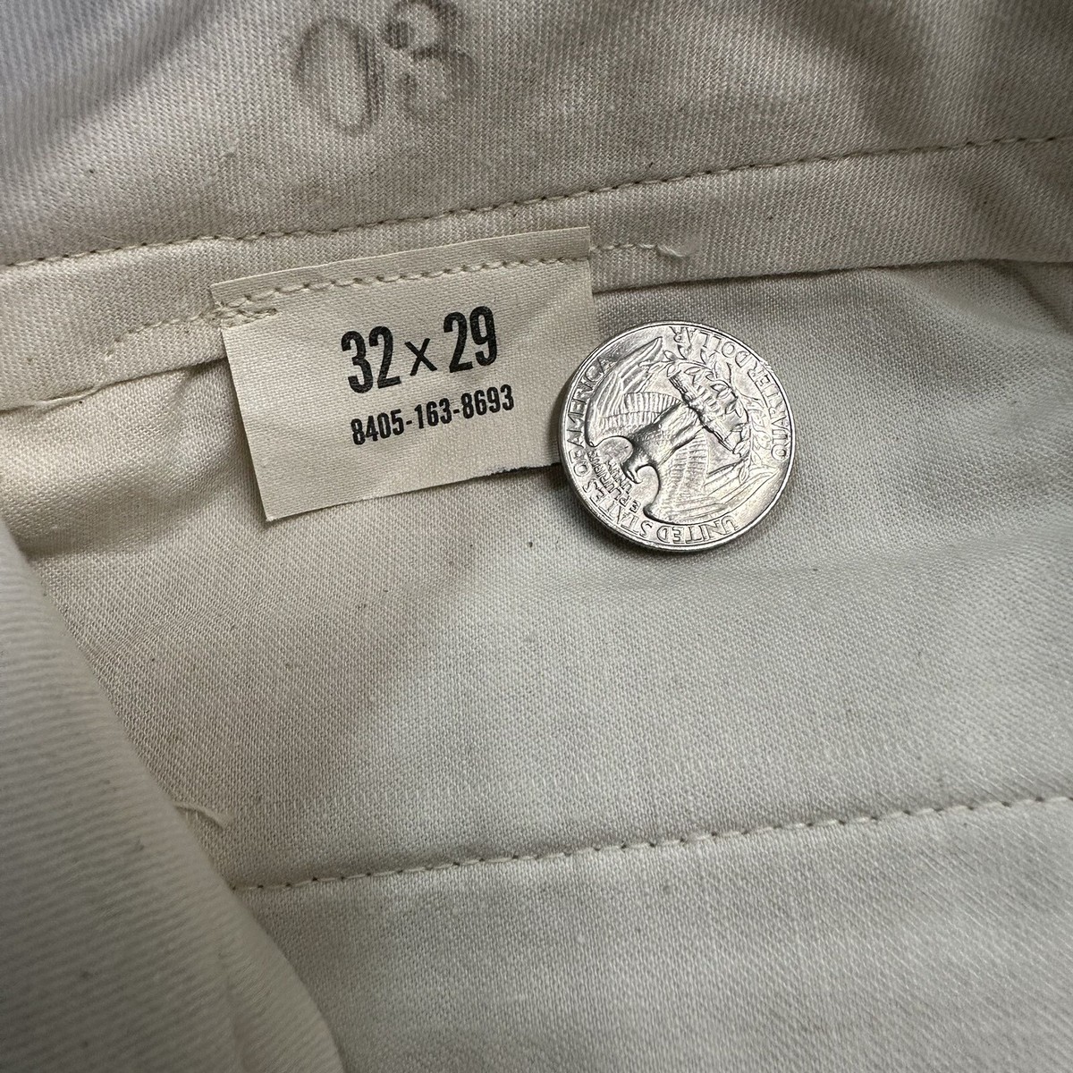 Vintage 60s US Army Military Khaki Chino Trouser Pants 32x29