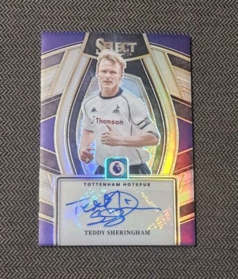 Teddy Sheringham 2023/24 Panini Select EPL Select Signatures Auto SP