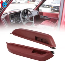 Left&Right Door Armrest For 90-1994 Chevrolet/GMC Door Panel Handle Red