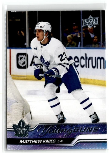 2023-24 Upper Deck Series1 Young Guns Matthew Knies #222 Toronto Maple Leafs