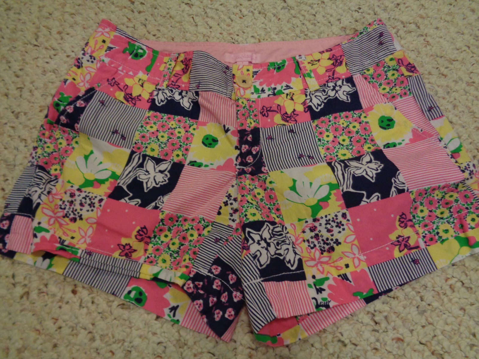 Lilly Pulitzer Patchwork Shorts Size 4  EUC - image 1