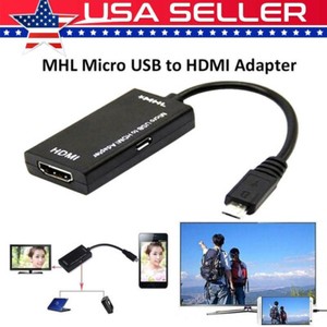 Micro Usb To Hdmi Cable Mhl Adapter For Android Phone Lg Huawei Samsung Sony Htc Ebay
