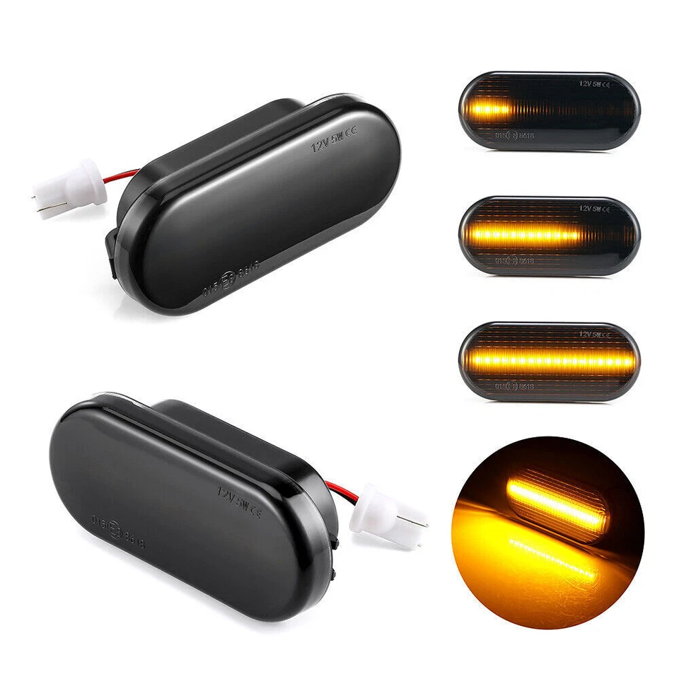 Dynamic Fender Marker LED Turn Signal Indicator Blinker Light For Ford Focus Foto 3 de 4