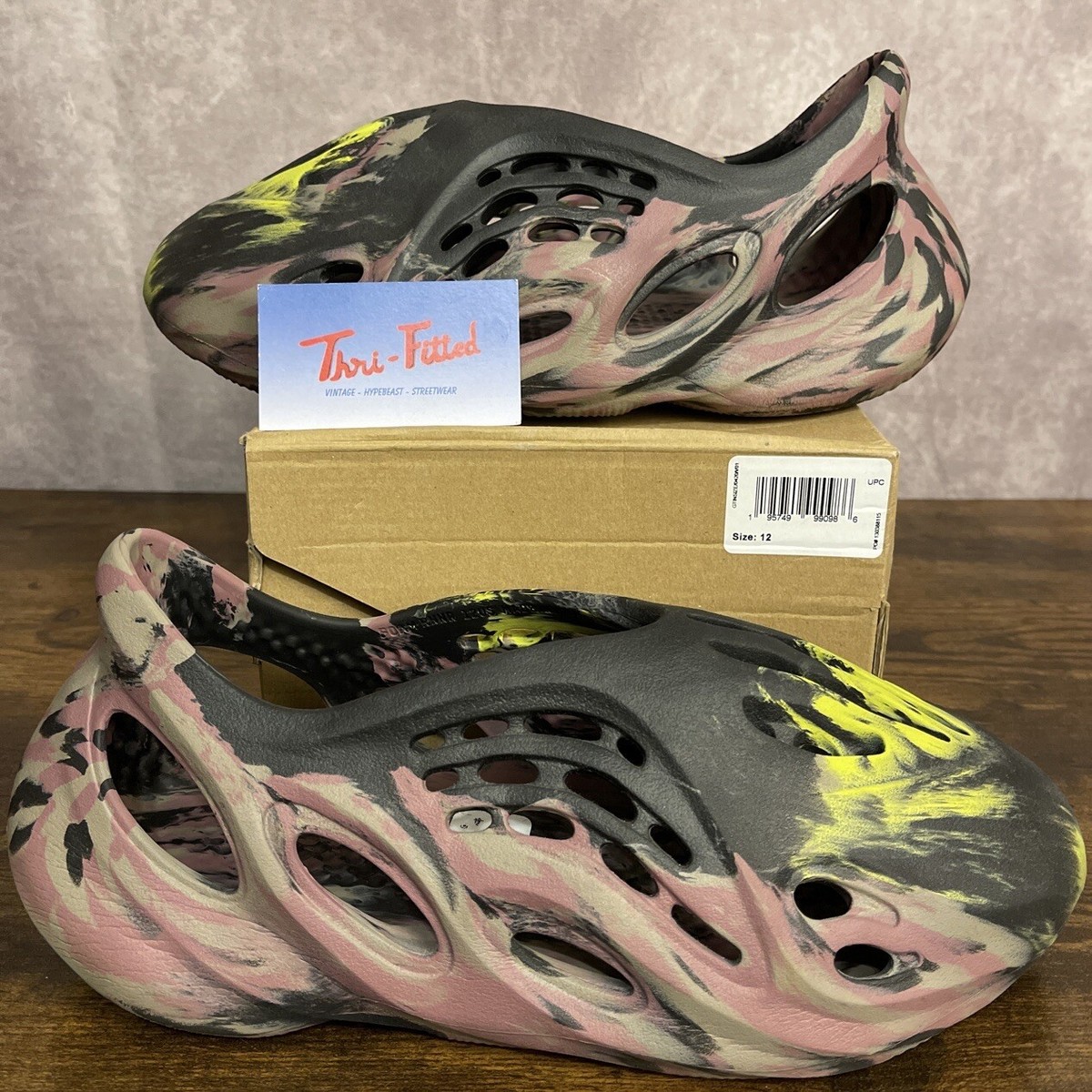 Adidas Yeezy Foam RNNR Runners MX Carbon Size 12 IG9562 Authentic