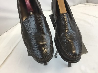 Johnston & Murphy Men’s 11M Leather Loafers Slip Ons Italy Reptile Print… Johnston & Murphy Penelope 7. 5M Snake Print Fish Scale  main image 3