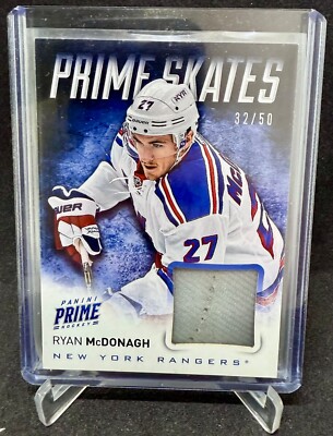2013-14 Panini Prime Skates Ryan McDonagh /50 #PSRM New York Rangers