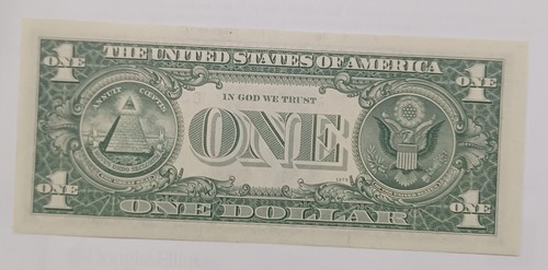 1969B Star Note $1 Dollar Bill 60+ Years Pristine Uncirculated Fancy Serial # - Picture 3 of 6
