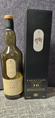 Lagavulin Islay Single Malt Scotch Whisky 16 Year Empty/Unrinsed Bottle With Box