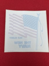 US Navy Aufkleber Sticker Old Glory. The New Navy. 1980er Jahre