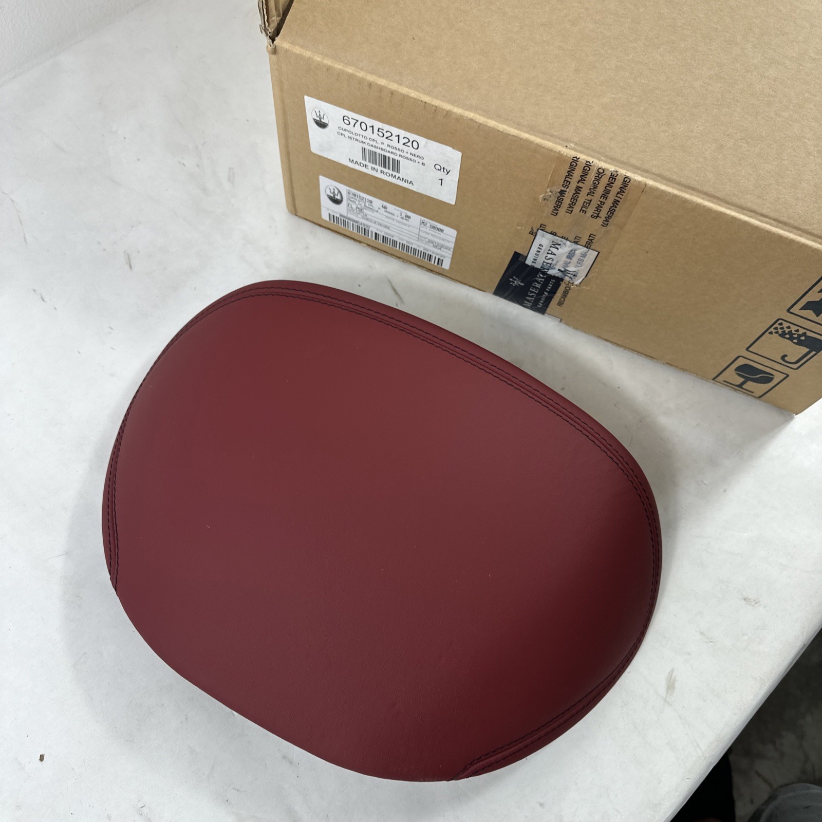 Genuine OEM Maserati Leather Panel 670152120