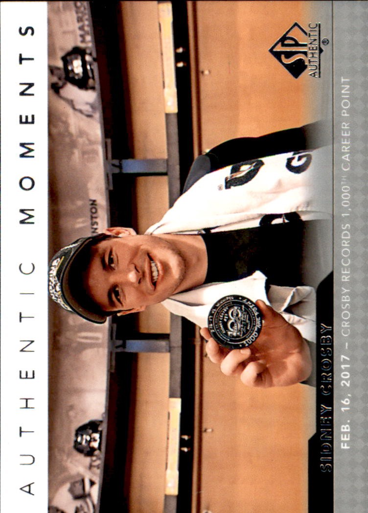 2017-18 SP Authentic #102 Sidney Crosby AM - HKY